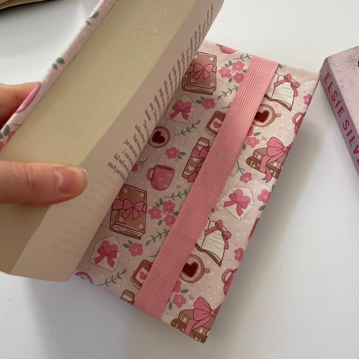 Books and Bows Fabric Dust Jacket
