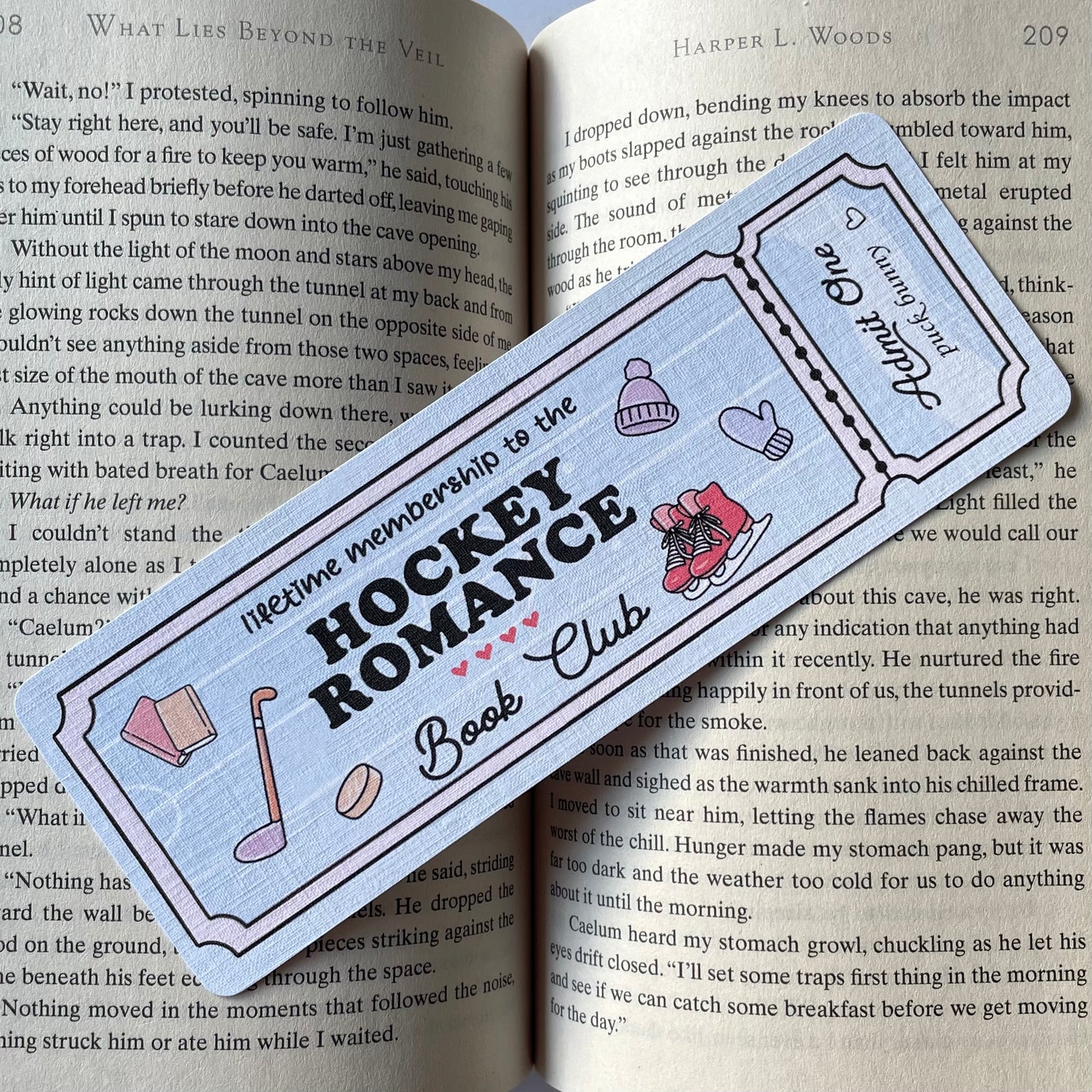 Hockey Romance Bookmark