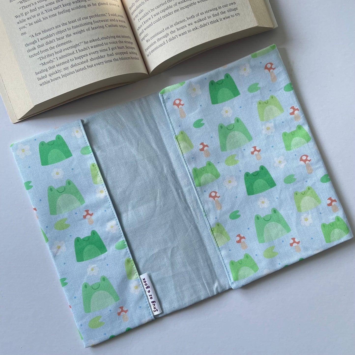 Frog Friends Fabric Dust Jacket