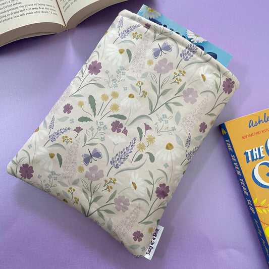 Spring Floral Book Sleeve