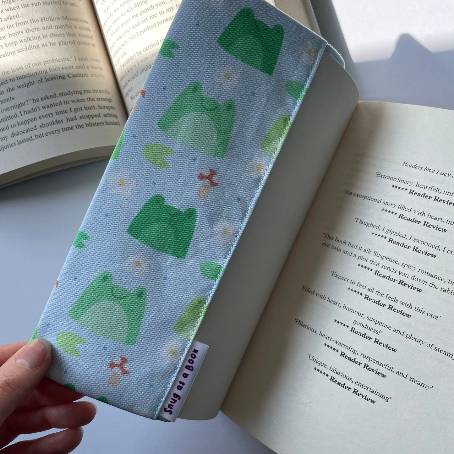 Frog Friends Fabric Dust Jacket