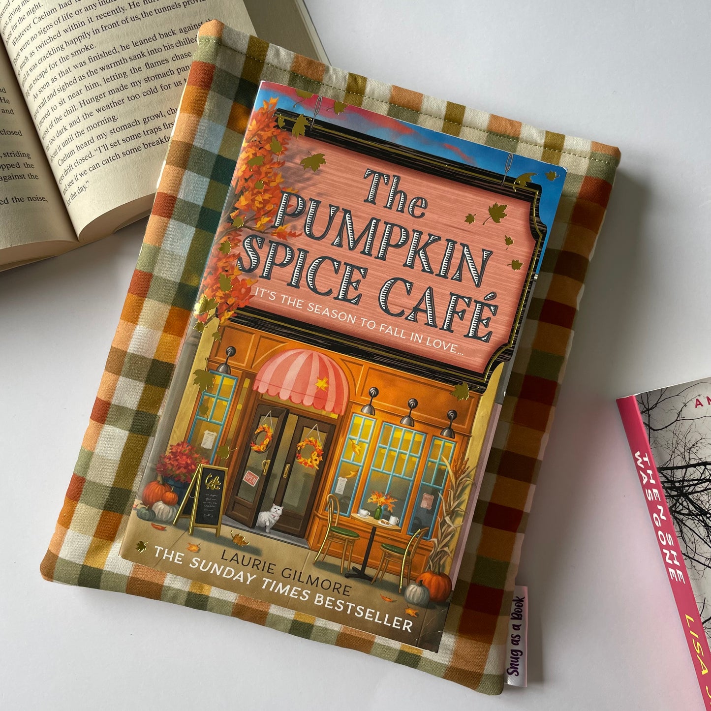 Autumn Plaid Book Sleeve