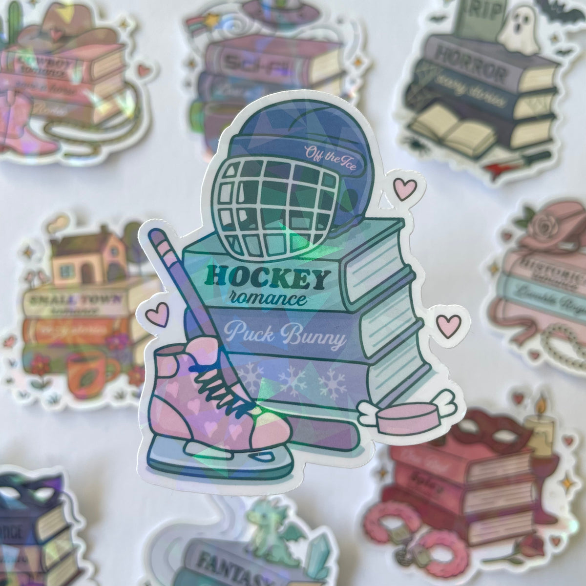 Book Stack Genre Stickers