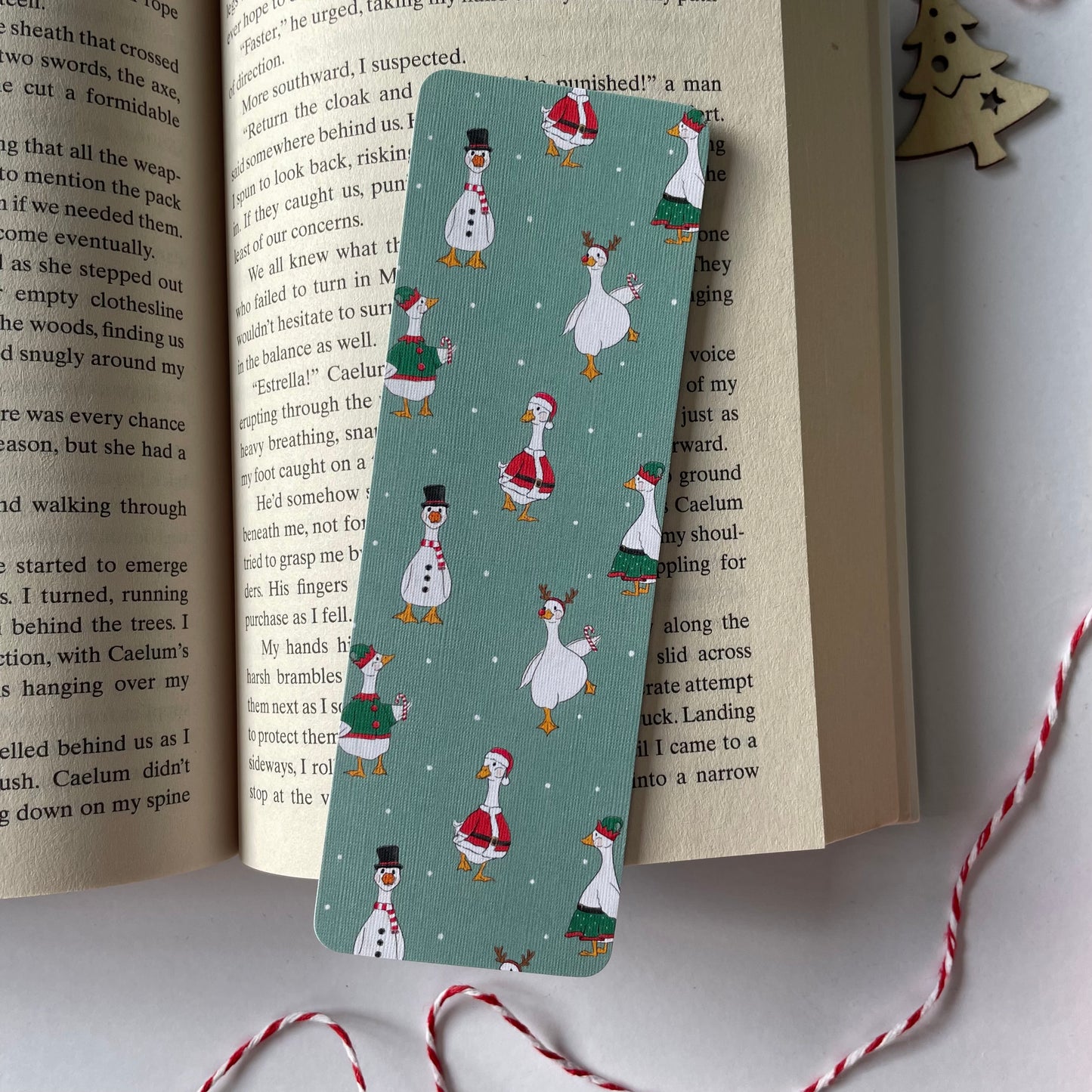Christmas Goose Bookmark