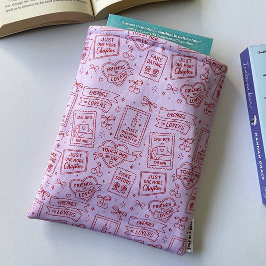 Romance Tropes Book Sleeve
