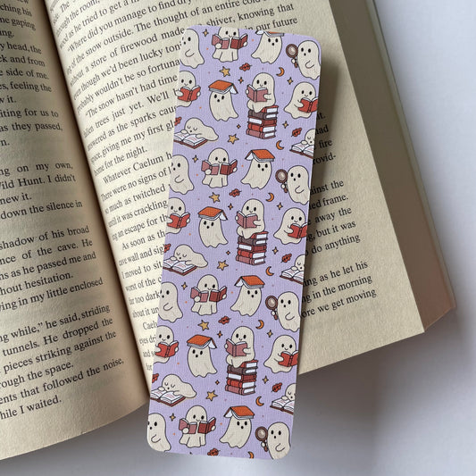 Purple Ghost Bookmark
