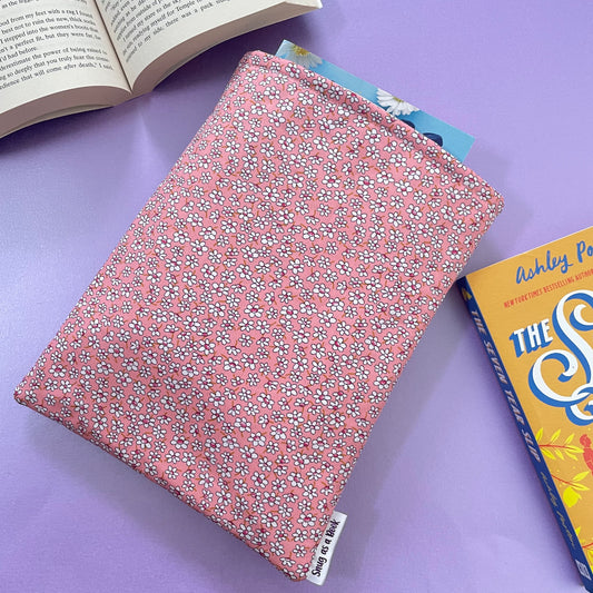 Pink Flower Book Sleeve