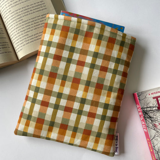 Autumn Plaid Book Sleeve