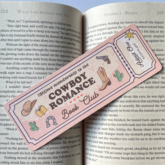 Cowboy Romance Bookmark