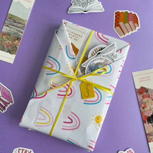 Date with fiction book: a selection of book, bookmark and stickers.