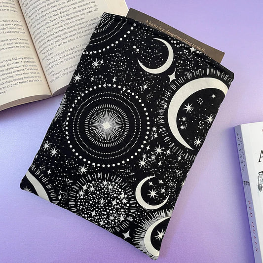 Glow in the Dark Moon and Stars Book Sleeve